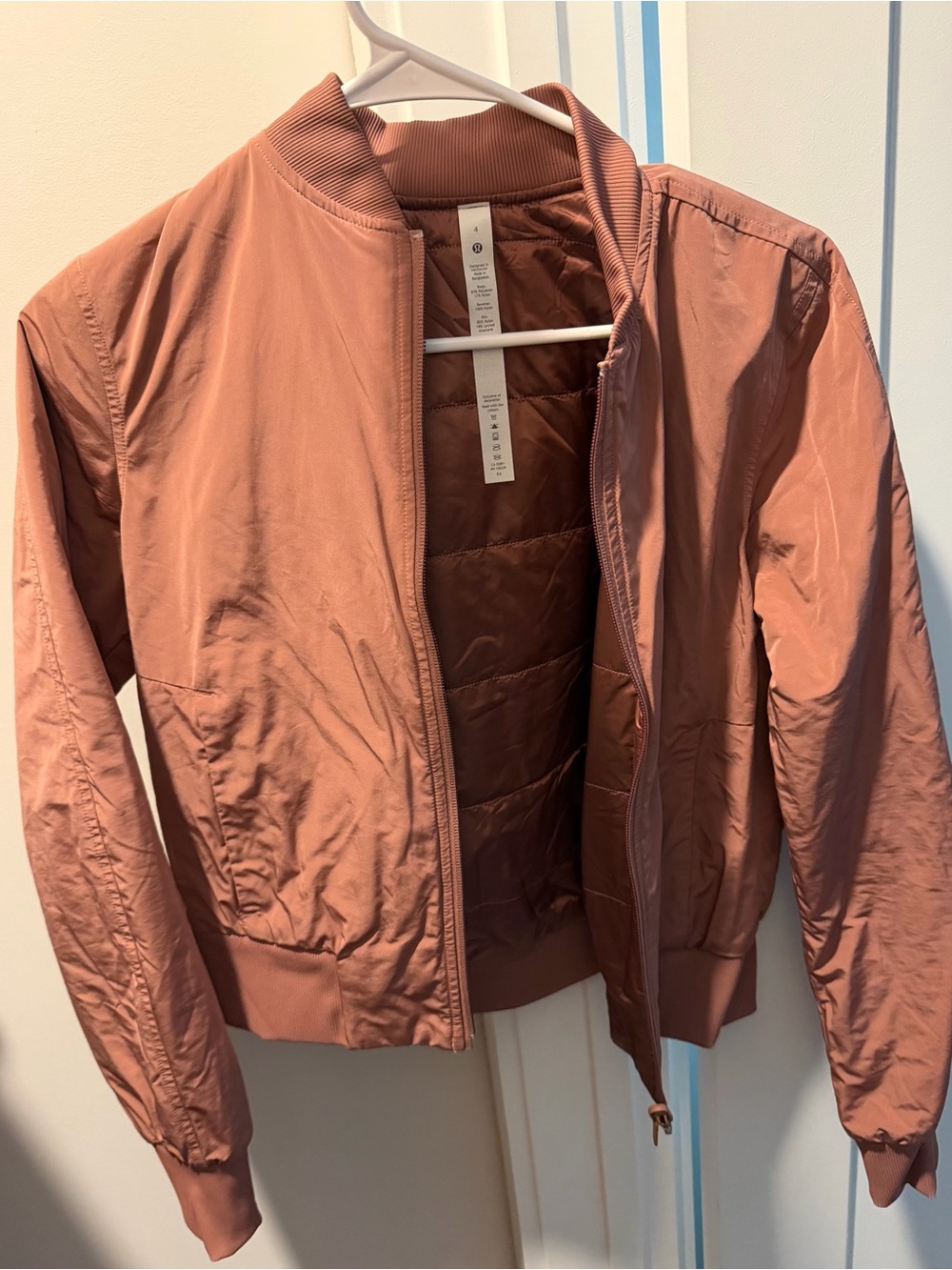 lululemon athletica Dusty Rose Bomber Jacket